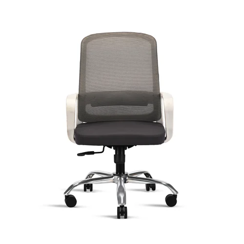 Mid-Back Grey Mesh Staff Chair